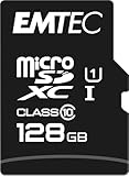 Emtec ECMSDM128GXC10 EliteGold 128GB microSDXC Speicherkarte - Highspeed
