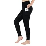 beroy Reitleggings Damen Silikon Vollbesatz mit Handytasche, High Waist Reithose Mädchen Reitsport-Hosen 4-Wege-Stretch und Gürtelschlaufen Schwarz S