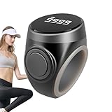 Digitaler Tally Ring – Smart-Fingerzählgerät, kompaktes, langlebiges, elektronisches Display, Hand-Meditations-Zahlen-Tracker für Entspannung, Praxis, Gebet, Konzentration, Bewegung
