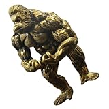 Alipis Kupfer Gorilla Skulptur Fitness Figur Tischdekoration Robust Verschleißfest Platzsparend Wohnzimmer Büro Geschenkidee