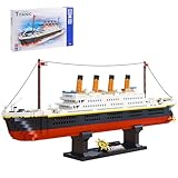 RSDHFLY Titanic Modell Bausteine Set,1288 Stücke Titanic Kreuzfahrtschiff Modell Bausatz Spielzeug, ein DIY Ziegel für Erwachsene und Spielzeug Geschenke für Kinder