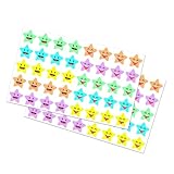 10 Blätter Belohnungsaufkleber Happy Faces Aufkleber Kleine Sternaufkleber Etiketten Kleber Aufkleber Dekoratives Aufkleber Für Party