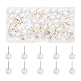 50 Stück Dekorative Pinnnadeln Für Büro Schule Pinnwand Kork Pinnwand Reißzwecken Reißnägel Mit Etui Blumen Tacks