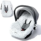 Orzbow Universal Bezug für Babyschale,Schutzbezug aus 100% Baumwolle,Perfekter Passform für Babyschale (z.B. Maxi Cosi,CabrioFix,Pebble),Atmungsaktiv gegen Schwitzen, Maschinenwaschbar