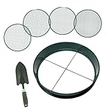 Boden-Tamera – tragbares Sieb | Kompostsieb | Mehrzweck-Gartenzubehör | Gartensieb | Kies | tragbares Sieb für