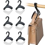 6 Stück Handtasche Kleiderbügel Haken Schrank Lagerung Handtasche Haken Tasche Rack Organizer Handtaschen Aufbewahrung für hängende Tote Bag Rucksäcke Schulranzen Crossovers Schal Gürtel Krawatte