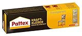 Crucial Pattex Kraftkleber Transparent, extrem starker Kleber für höchste Festigkeit, Alleskleber für den universellen Einsatz, höchstwärmefester glasklarer Klebstoff, 1x 50g