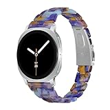 NovemFoal Schlankes Harz-Armband, kompatibel mit Samsung Galaxy Watch 8, 40 mm, 44 mm/Watch 8, klassische Armbänder, stilvoll gemustertes Smartwatch-Armband, Ersatzarmband, Einheitsgröße, Harz, Kein