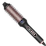 UKLISS Thermal Brush Ionen Thermobürste LCD-Display [120-200℃] Heiße Bürste Rundbürste Haarstyling Warmbürste Glättbürste Haarstyler Haarglätter Bürste Rundbürste Glättungsbürste, 38MM