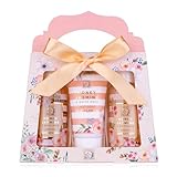 Accentra – Duschset Frauen Geschenkset HONEY JASMINE in schöner Geschenkbox – 3-teiliges Pflegeset mit Duschgel, Bodylotion und Schaumbad – Wellness Geschenk Set zum Valentinstag & Muttertag