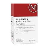 N1 Blähungen & Völlegefühl Kapseln 30 St. - Medizinprodukt gegen Blähungen - Völlegefühl, Druck & Blähbauch weg durch Simeticon & Mineralerde