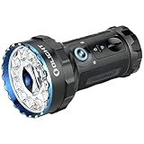 OLIGHT X7R Marauder 2 LED Taschenlampe, Super Hell 14000 Lumen Wiederaufladbare USB Große Taschenlampe mit Strahler und Flutlicht, 800 Meter Leuchtweite, 7modi,Schwarz