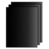 Große Ofeneinlagen, 3 Stück, robuste Teflon-Ofeneinlagen, Grillmatten für den Boden des Ofens für Gas-, Elektro- und Ventilator-unterstützte Öfen, Backmatte, Ofenschutzfolien, wiederverwendbar,