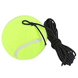 Bewinner Tennisball mit Schnur, Tennis-Anfänger-Trainingsball, Tennisball-Trainer-Set mit 4M elastischer Gummisaite für Kinder Jugend-Anfänger-Training