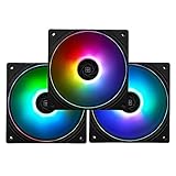 Thermalright TL-S12-S CPU-Lüfter 120mm Gehäuselüfter ARGB,dünne Blende Lichteffekt, 4pin PWM-Anschluss leiser Computerlüfter mit S-FDB-Lager, bis zu 1500RPM Kühlerlüfter (3er Pack)