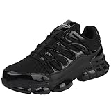 Sicherheitsschuhe Herren Damen Arbeitsschuhe mit Stahlkappe Leicht Safety Shoes Sportlich Schuhe Atmungsaktiv rutschfeste Sicherheit Sneaker Stylisch Trekkingschuhe 44 EU