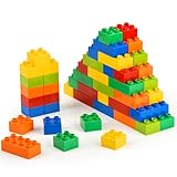 OctBird Große Bausteine Set, 60 Teile Steine in 6 Farben und 2 Maße, Kompatibel mit Duplo und Allen führenden Marke, Ideales Spielzeug für Kinder ab 3 Jahre,Kinder Bausteine