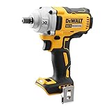 Dewalt 3-Stufen Akku-Schlagschrauber (18V, 1/2 Zoll-Außenvierkant-Aufnahme mit Kugelrastung, bürstenlos, 450Nm Drehmoment, inkl. Gürtlhaken, T-STAK Box II, Lieferung ohne Akku und Ladegerät) DCF894NT