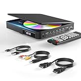 DVD Player Arafuna, DVD Player für Fernseher mit Alle Regionen Frei, DVD/CD-Player HDMI 1080P mit AV-Ausgang, USB-Eingang, Fernbedienung und AV-Kabel, integriertes PAL/NTSC