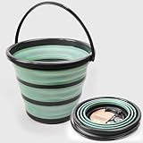 Faltbarer 10L Eimer fürs Säubern, Hausarbeit & Outdoor-Aktivitäten, Platzsparender Falteimer für unterwegs, robuster Putzeimer, ideal für Camping, Wandern und Putzen