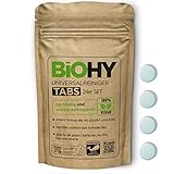 BIOHY Universalreiniger Putzmittel Tabs (24er-Set) | nachhaltige Allzweck-Tabletten zum Auflösen | Haushaltsreiniger | mikroplastikfrei | Küchen-, Bad- & Glasreiniger | entfernt Kalk, Fett