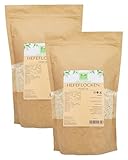 Inaktive Hefeflocken 1Kg von der Grünen Essenz - Nuss Käse Geschmack - vegan - zum Kochen, Backen - Alternative für Käse - Hefeflocken Premium Qualität (2x 500 Gramm)