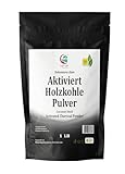 Aktivkohlepulver in Lebensmittelqualität 1Pfund | Gemahlenes Aktivkohlepulver für Getränke, Smoothies, Zähne, Haut und Seifenherstellung | 100%natürliches Entgiftungsmittel | Auf Kokosnussschalenbasis
