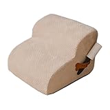 Colcolo Hundetreppe für kleine Hunde Hunderampe 2 Schritt für Couch für hohe Bett Bequeme weiche Haustier Rampe Haustier Schritt Hund Schritt für Sofa Welpe, Beige