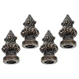 Ipetboom 4 Stück Metall Lampenaufsatz Antike Kupferfarbe Langlebige Lampendekoration für Steh und Tischlampen Schraubverschluss für Professionelle Beleuchtungsprojekte