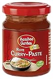 Bamboo Garden - Rote Currypaste , Aus natürlichen Zutaten , Würzige Schärfe für thailändische Curry-Gerichte , 1 x 125 g