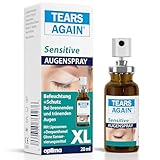 TEARS AGAIN Sensitive XL 20 ml Augenspray bei trockenen Augen - Kontaktlinsen geeignet, Hilft bei brennenden und tränenden Augen, Ohne Konservierungsmittel