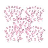 PRETYZOOM 100 Stück Kreative Englische Holzbuchstaben Holzscheiben DIY Bastelzubehör für Dekorationen und Handarbeiten Buchstaben Alphabet aus Sicherem Naturmaterial