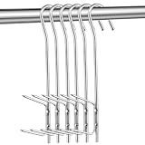 5 Stück Räucherhaken, Räucher-Haken Edelstahl zum Aufhängen von Geräuchertem Fisch, Fleisch, Wurst(21cm)