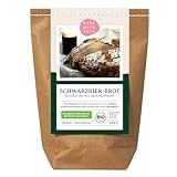 Bio Schwarzbier-Brot Brotbackmischung - Backmischung für Bierbrot - Bier Männergeschenk - Brotbackautomat geeignet - Bake with Love - (1er Pack)