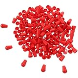 ifundom 100 Stück Kordelstopper Kunststoff Verstellbare Seilverschlüsse In Rot Langlebige Seilenden für Kleidung Rucksäcke und Sportbekleidung Glatte Oberfläche Kompakte Größe