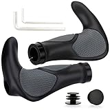 ELOSIS Fahrradgriffe, Fahrradlenker, Horn Lenker Griffe mit Gel Dämpfung, MTB Griffe Ergonomisch Handgriffe Fahrrad Bike Lenker Griffe Rutschfester Lenkergriffe 22mm für Fahrrad/E-Bike/BMX UVM