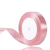 Geschenkband Satinband 22m, 20mm Breit Geschenkband, Rosa Schleifenband für Hochzeit, Bastelarbeiten und Geschenkverpackung Hochzeitsdekoration (Rosa)