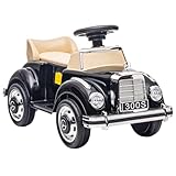 AIYAPLAY Rutschauto, Kinderfahrzeug, Rutscherfahrzeug mit Stauraum, Kinderauto mit Kippschutz Rutscher für 18-48 Monaten Kinder, Schwarz, 77,5 x 41,5 x 45 cm