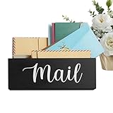 Briefhalter Für Den Schreibtisch - Hölzerne Schreibtisch-Briefablage - Organizer für Umschläge zur Wandmontage | für Rechnungen Unterlagen Schreiben Akten Umschläge Etiketten Fotografien