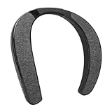 Sarini Tragbarer Bluetooth-Nackenbügel-Lautsprecher, kabelloser Surround-Sound mit Mikrofon für Sport, Outdoor-Aktivitäten, Theater, Stereo-Audio für Musik und Anrufe