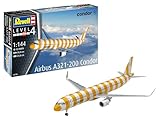 Revell Modellbau 03788 Airbus A321-200 Condor 1:144 Scale Unbuilt/Unpainted Plastic Model Kit Revell Modelbau, Molded Colour