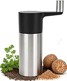 Cookery Muskatnuss Mühle Muskatnuss Reibe mit Behälter zur Aufbewahrung von 3 Muskatnüssen aus Edelstahl | Muskatreibe | Muskatmühle | muskatnuss gemahlen | muskatnussreibe | gewürzmühle