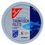 Gut & Günstig MSC Thunfisch-Filets in eigenem Saft und Aufguss, 24er Pack (24 x 150g)