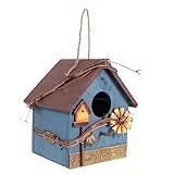 OFFSCH das Vogelnest vogelhaus vogelfutterspender birdfeeder gartendeko Vogelbehausung Vogelhäuschen für draußen Vogelhäuschen draußen Papageienhaus Futterhaus für Papageien hölzern