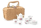 small foot Porzellan-Kaffeeservice im Koffer, 12 TLG. Set, perfekt geeignet für kleine Puppen, ab 3 Jahren, 11274