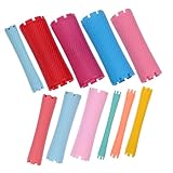 DEARMAMY 100 Stück Wiederverwendbare Lockenwickler Haartools für Locken Dauerwelle und Styling im Salon oder Zuhause Geeignet für Haartypen Waschbar und Tragbar