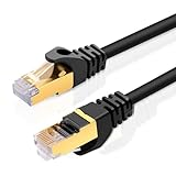 Puiseno 10x0,5m CAT 7 Netzwerkkabel,10 Gbit/s,RJ45 Patchkabel LAN Ethernet Kabel SFTP PiMF Schirmung Kupferkabel Ethernet Kabel 50cm für LAN DSL Switch Modem Router Patchpanel CAT7 CAT6 CAT5