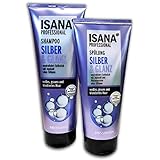 ISANA PROFESSIONAL SET Shampoo & Spülung Silber & Glanz 250 & 200ml