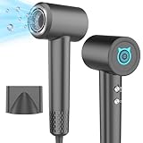Supersonic Haartrockner,400 Million Negativ Ionen Föhn,110.000 U/min Bürstenloser Motor Schnelles Trocknen Fön, 57dB Geräuscharm Hair Dryer,Intelligentes Konstante Temperatur Haarfön für Reise,Zuhause