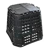 Komposter 420l schwarz | Stecksystem Garten Thermo Recycling